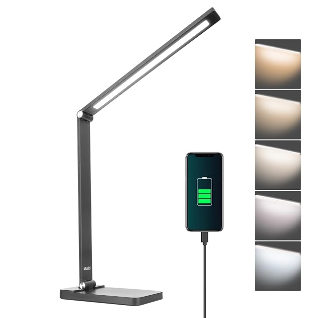 mafiti LED-Schreibtischlampe mit flexiblem Arm