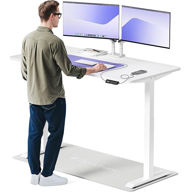 Desktronic elektrischer Steh-Sitz-Tisch mit Touchscreen-Bedienfeld