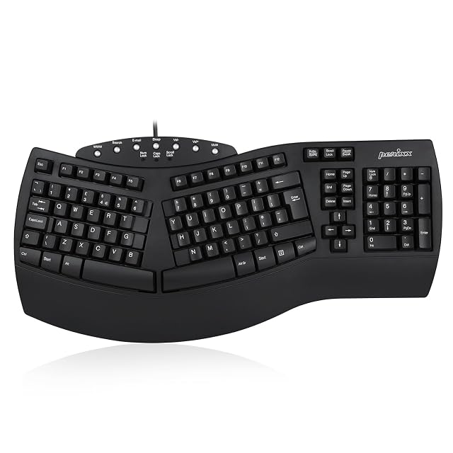 Perixx PERIBOARD-512 kabelgebundene geteilte ergonomische Tastatur