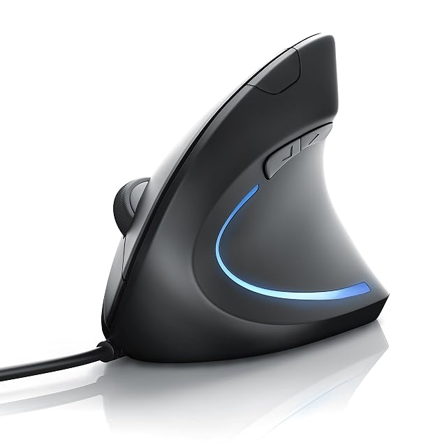 CSL-Computer TM137G kabelgebundene vertikale ergonomische Maus