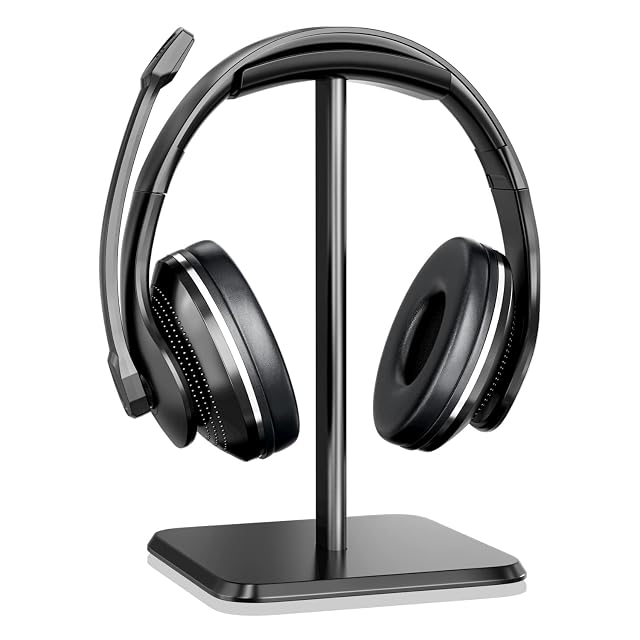 Gvolatee kompakter Headset-Ständer auf einem Tisch